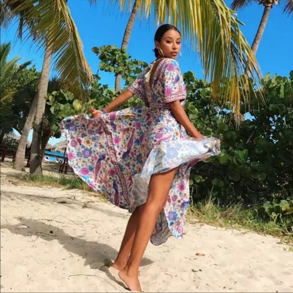 😎🚨2 LEFT🚨Boho floral drawstring maxi - Picture 6 of 6